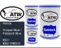 Preview: Honda, Trooper Blue / Passport Blue, 833 / B801-P802-0: 500ml Lackdose + 500ml Klarlack + 250ml Härter - Set, von ATW Autoteile West.